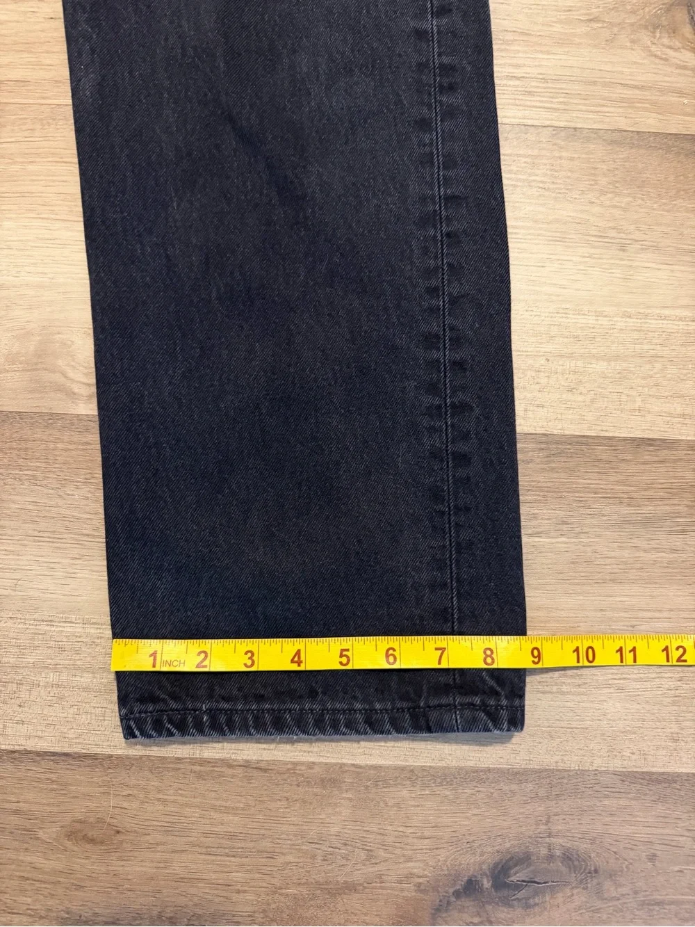 VTG Levi's 501 Button Fly Black Denim Jeans 36x30 tag 38x30 1999 Canada Made